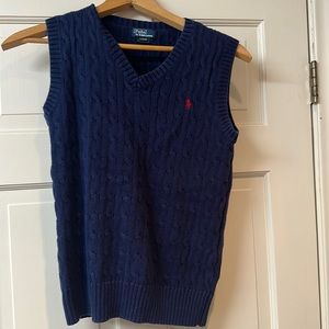 Women’s Ralph Lauren Navy Sweater Vest Large